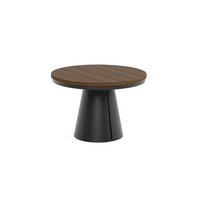 ESSTISCH CALMA Bis - Schwarz/Haselnussfarben, Holzwerkstoff/Metall (120/120/76cm) - Meblini
