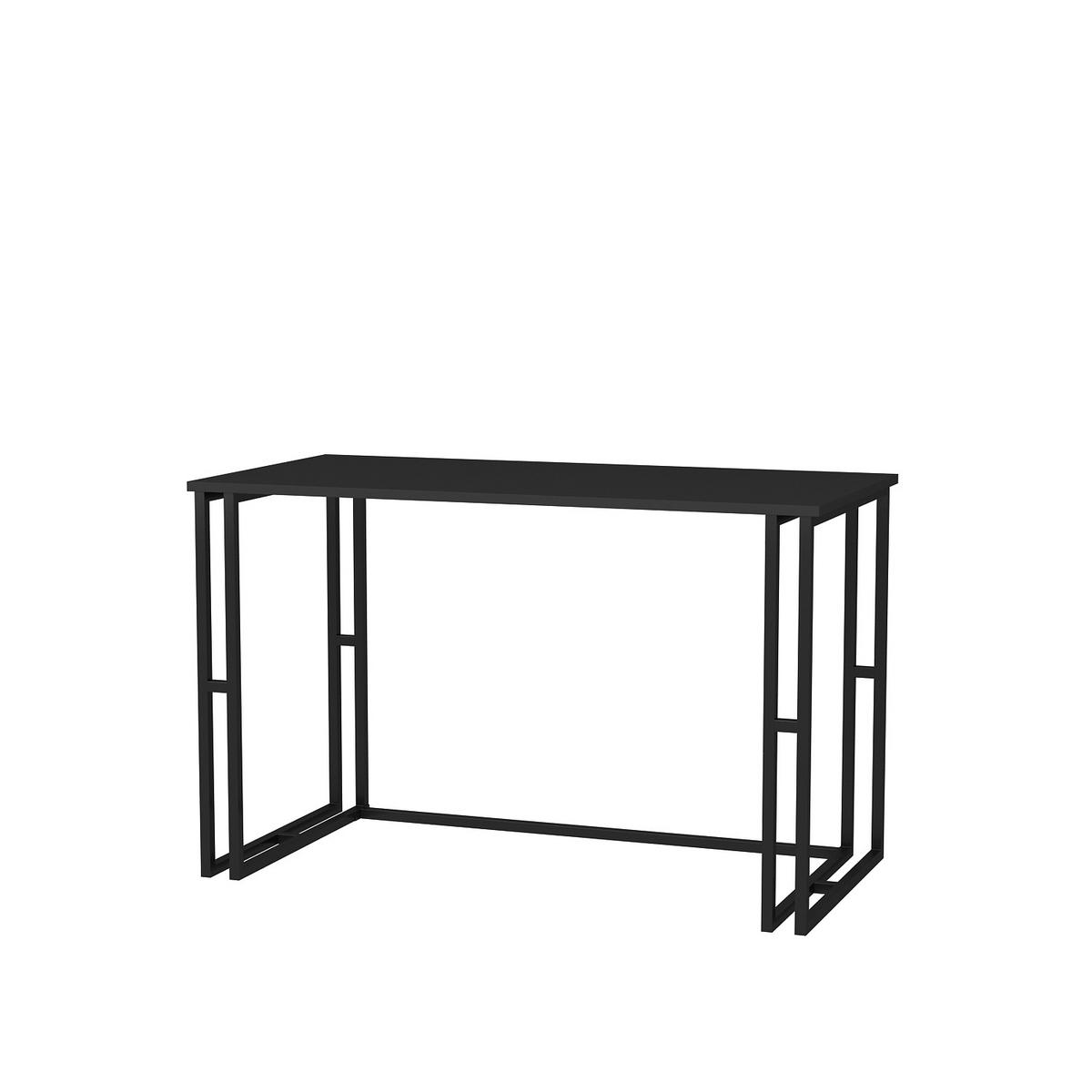 COMPUTERTISCH Kane Desk Schwarz Anthrazit - Anthrazit/Schwarz, Holzwerkstoff (120/60/75cm) - Decorotika