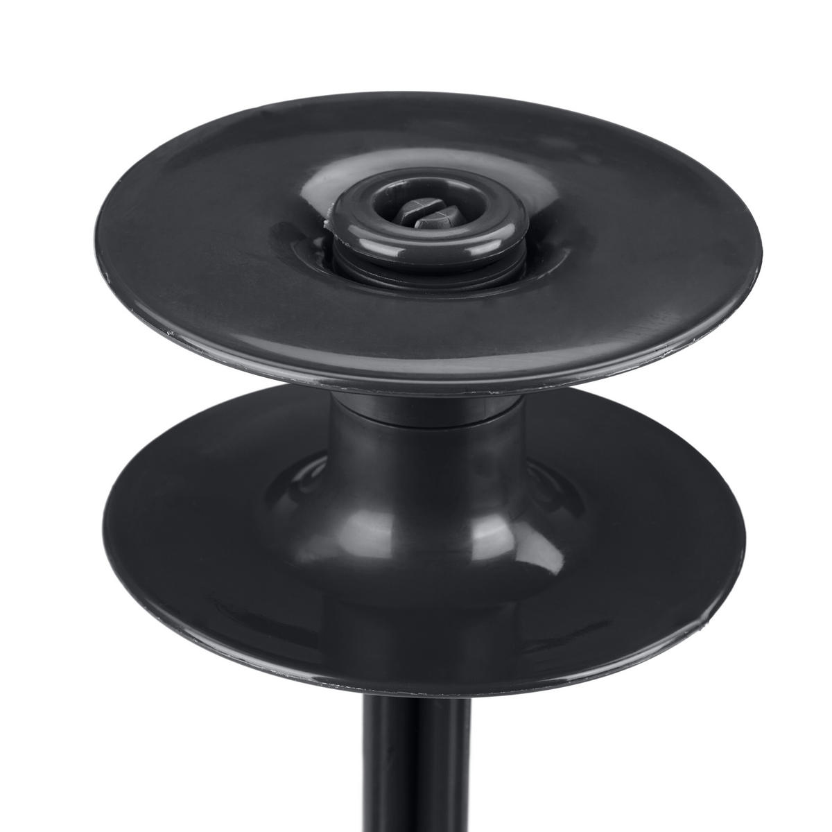 6XSCHLAUCHFÜHRUNG - Schwarz, Kunststoff (9/24/9cm) - Relaxdays