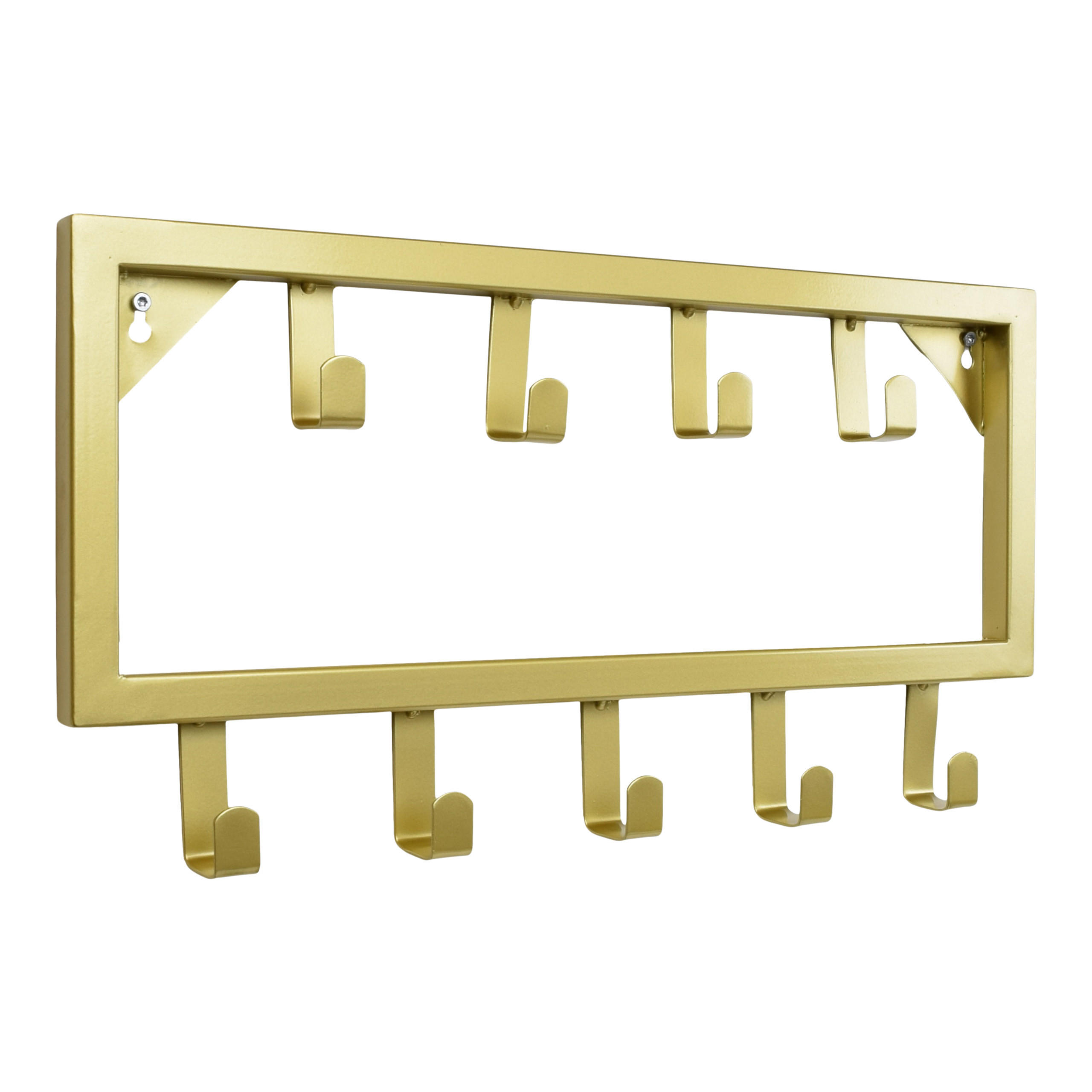 KLEIDERABLAGE Bono Gold - Goldfarben, Metall (50/26/4cm) - LOFT42
