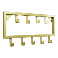 KLEIDERABLAGE Bono Gold - Goldfarben, Metall (50/26/4cm) - LOFT42