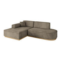 ECKSOFA Ottomane Links IREA-L1-v2 - 234x171x83 cm Braun - Braun, Holzwerkstoff/Textil (234/171cm) - ALTDECOR