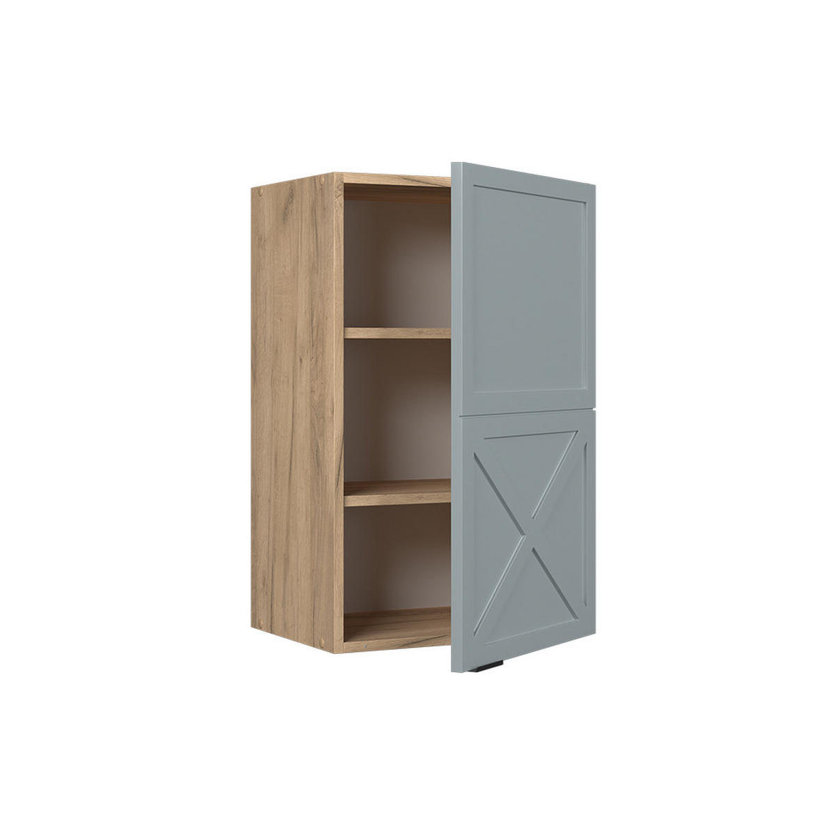 HÄNGESCHRANK Fame-Line Hellblau-grau 45 cm - Honigeiche/Eiche Wotan, Holzwerkstoff (45/72/34.1cm) - Vicco