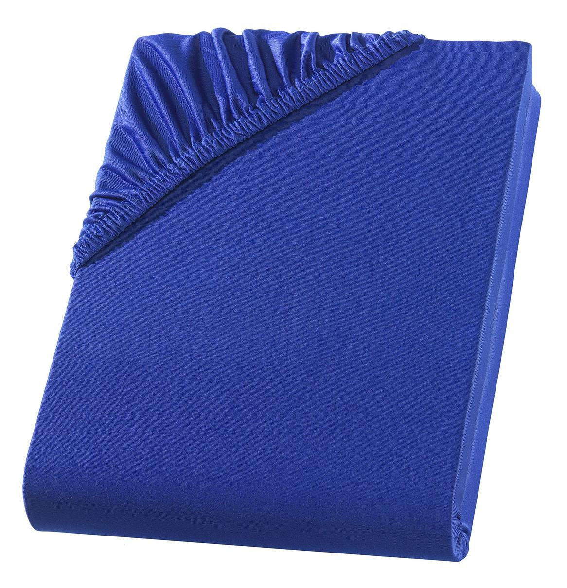 MIKROFASER-SPANNBETTLAKEN 100x200 Royal Blau - Blau, Textil (100/200cm) - Carpe Sonno