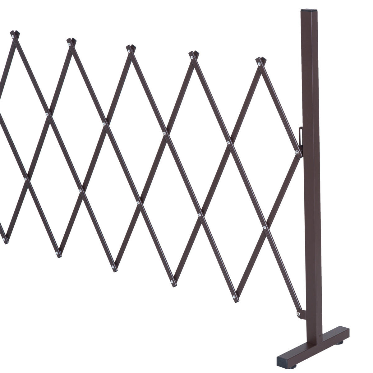 GARTENZAUN Dunkelbraun 300.0/31.0/103.0 cm - Dunkelbraun, Metall (31/103cm)
