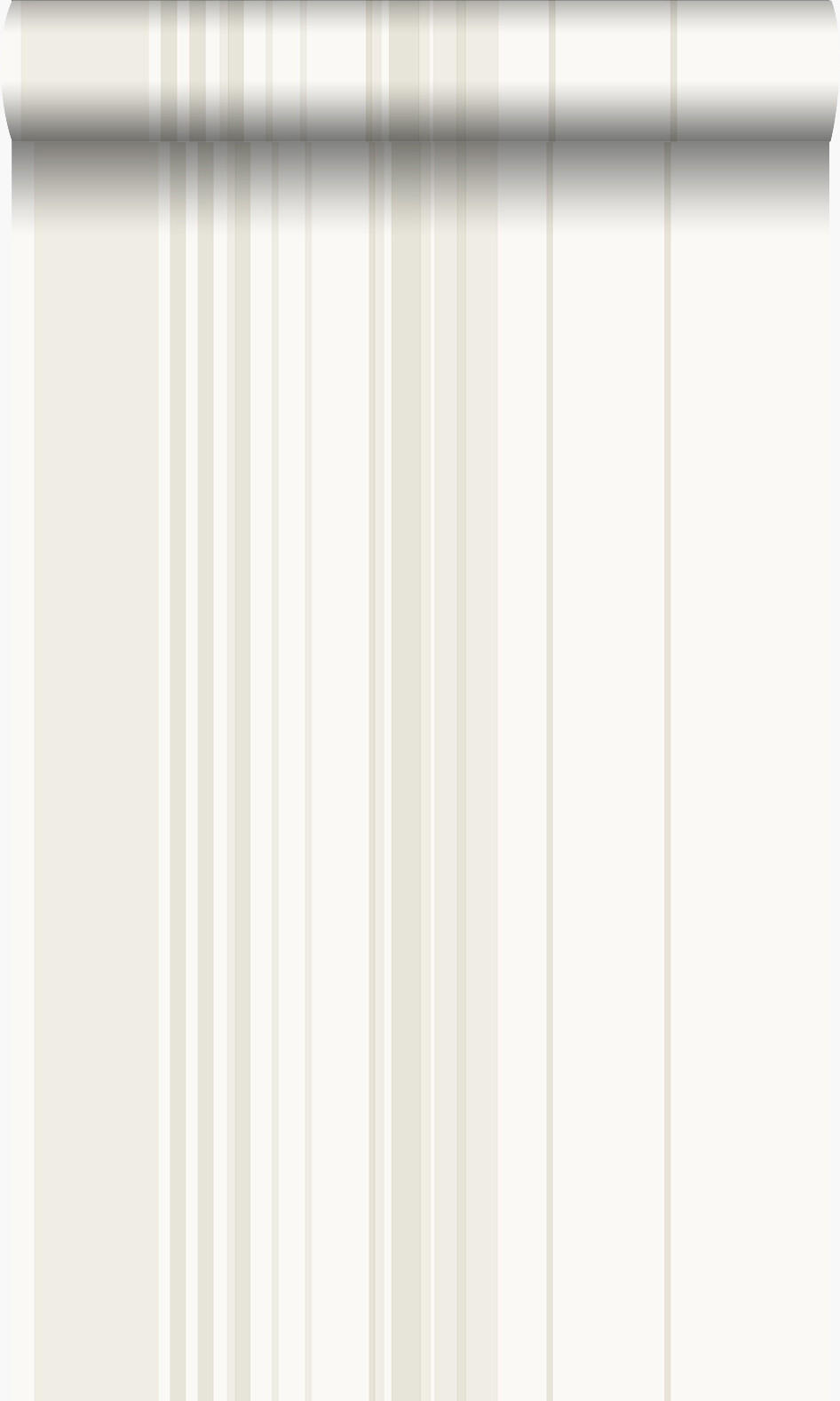 TAPETE Streifen 53 cm x 10.05 m - Weiß, Papier (53/1000cm) - Origin Wallcoverings