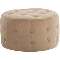 POUF Tampa 55/55/30 cm - Beige, Textil (55/30/55cm) - Beliani