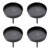 KERZENPICK (4er-Set) Advent - Schwarz, Metall (8/6/8cm) - Butlers