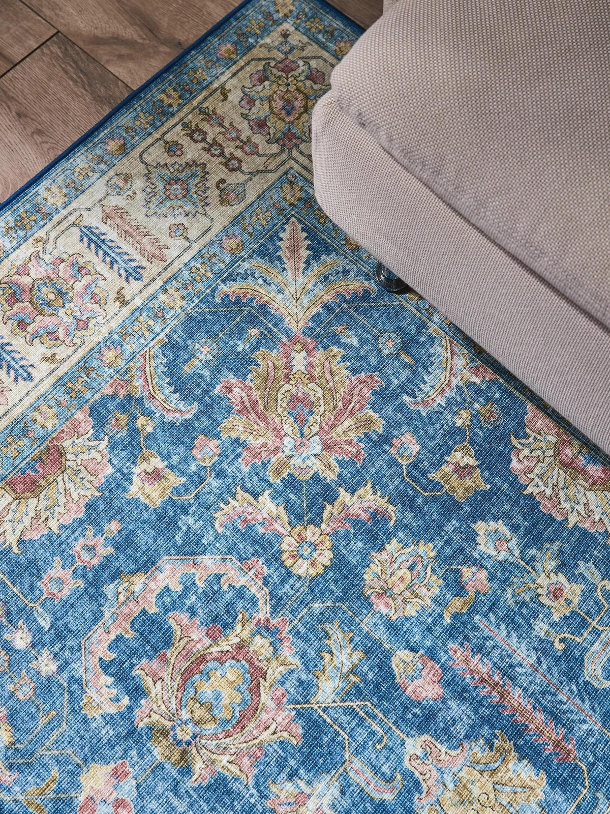 TEPPICH Laury Blau 160x230 cm - Blau, Textil (160/230cm) - benuta Pop