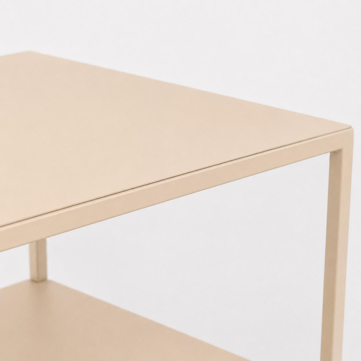 NACHTTISCH Jita - Beige, Metall (42/63/35cm) - LOFT42