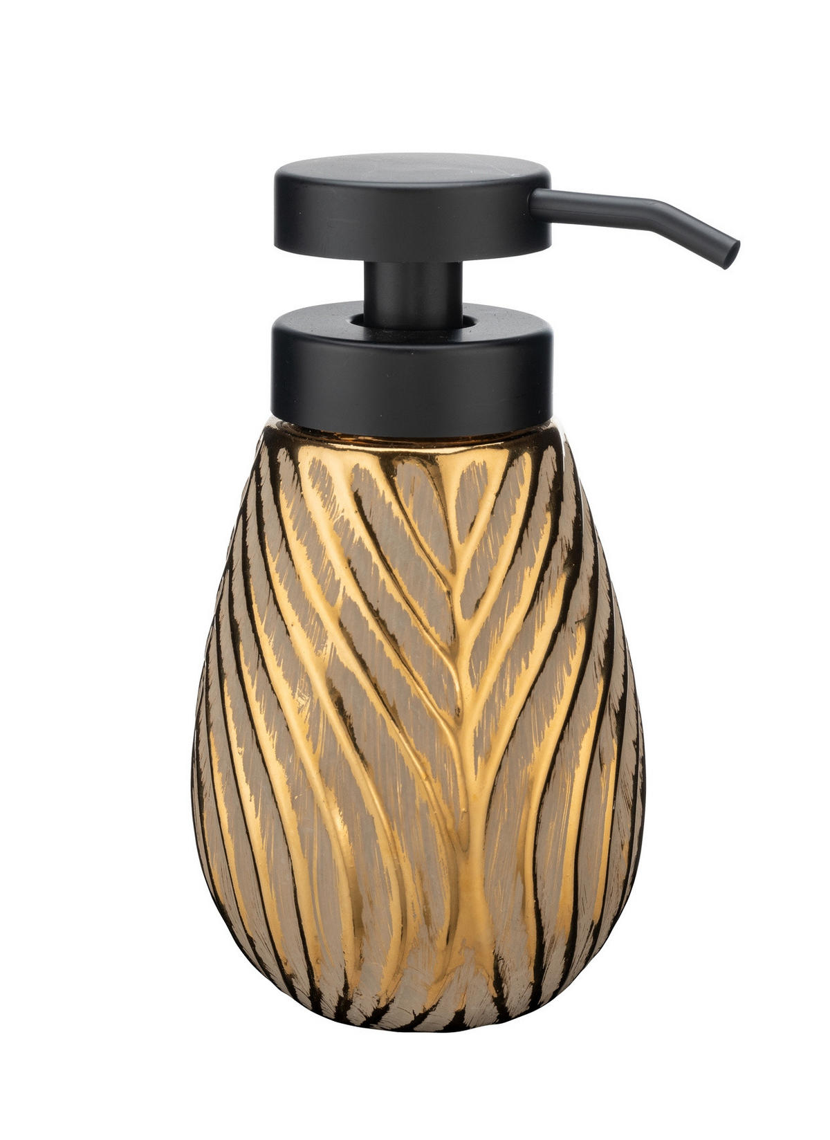 SEIFENSPENDER Irdo 330 ml 9,5/5,5/16 cm - Goldfarben, Keramik (5.5/16/9.5cm) - Wenko