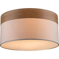 LED DECKENLEUCHTE Chipsy Beige Holzoptik - Beige, Holz (40/40/25cm) - Globo Lighting