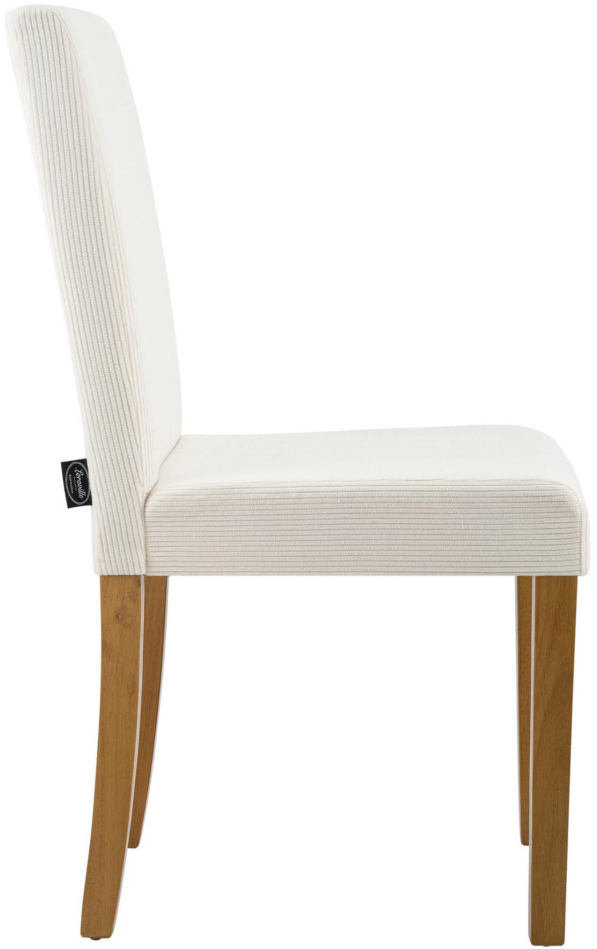 ESSZIMMERSTUHL 2er Set Dalan Cord Creme Antik-Hell Wohnzimmerstuhl - Creme, Textil (41/91/47cm) - DELUKE