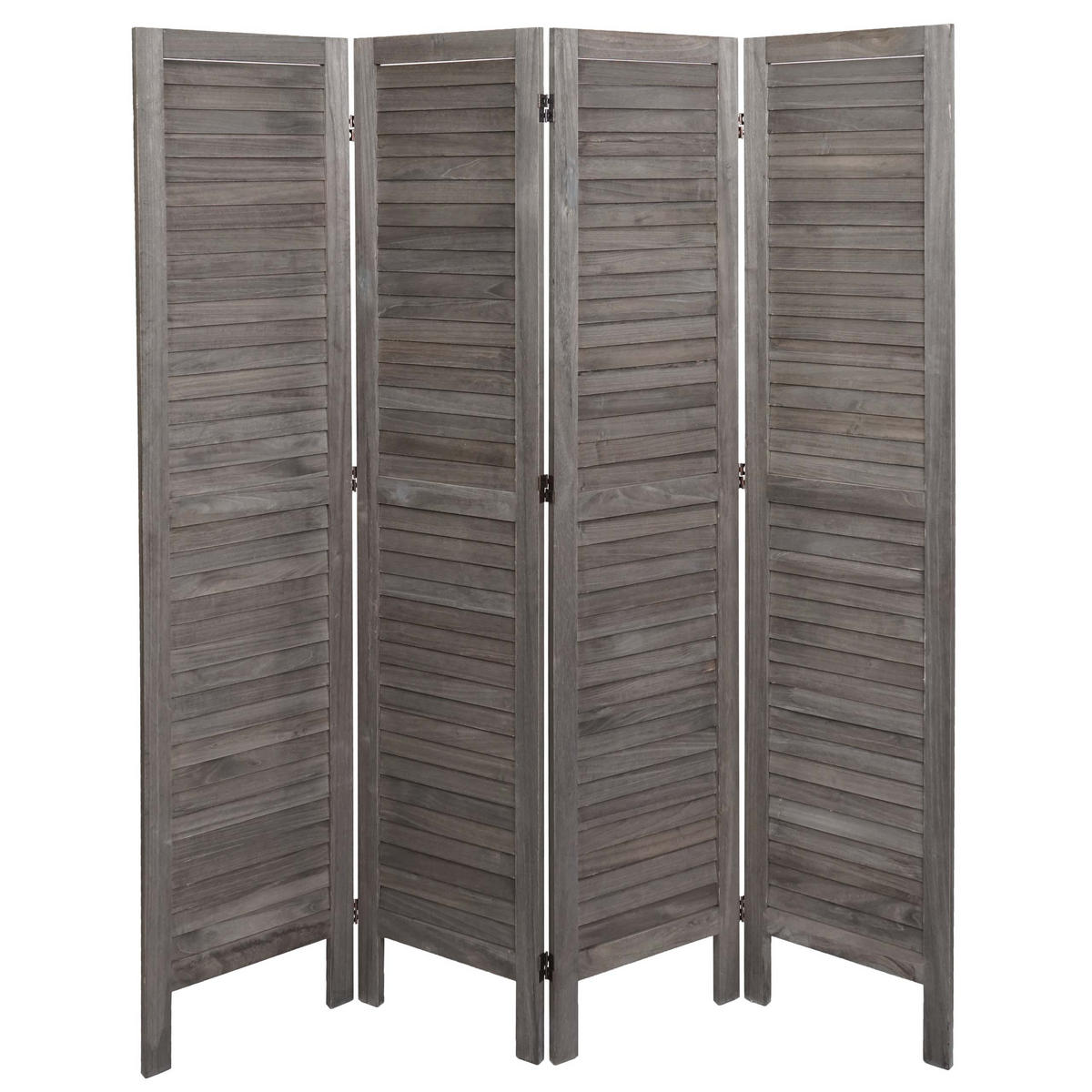 PARAVENT Grau, Braun - Braun/Grau, Holz (162/170/2cm) - MCW