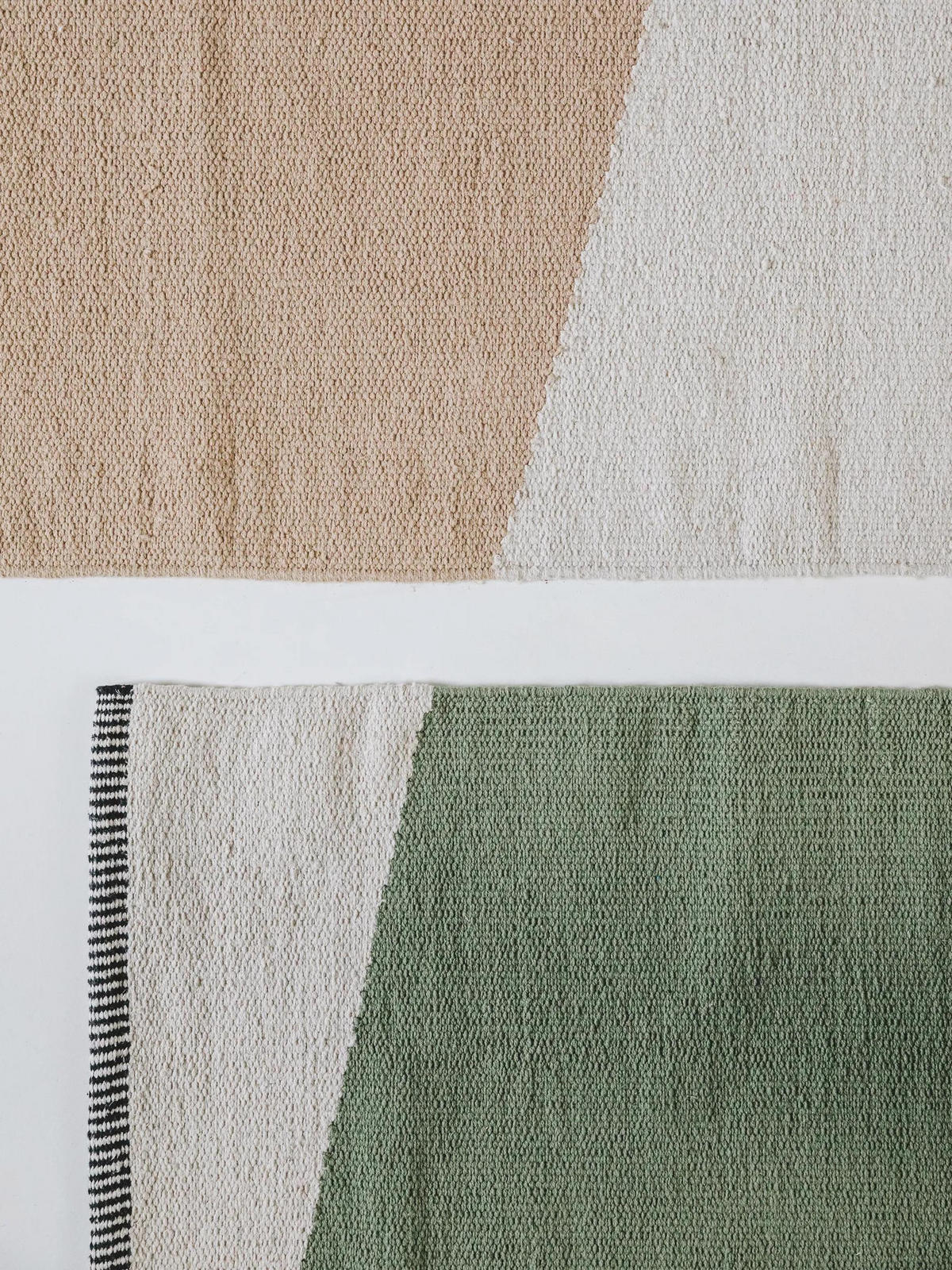 BAUMWOLLTEPPICH Lenny Grün 160x230 cm - Grün, Textil (160/230cm) - benuta Pop