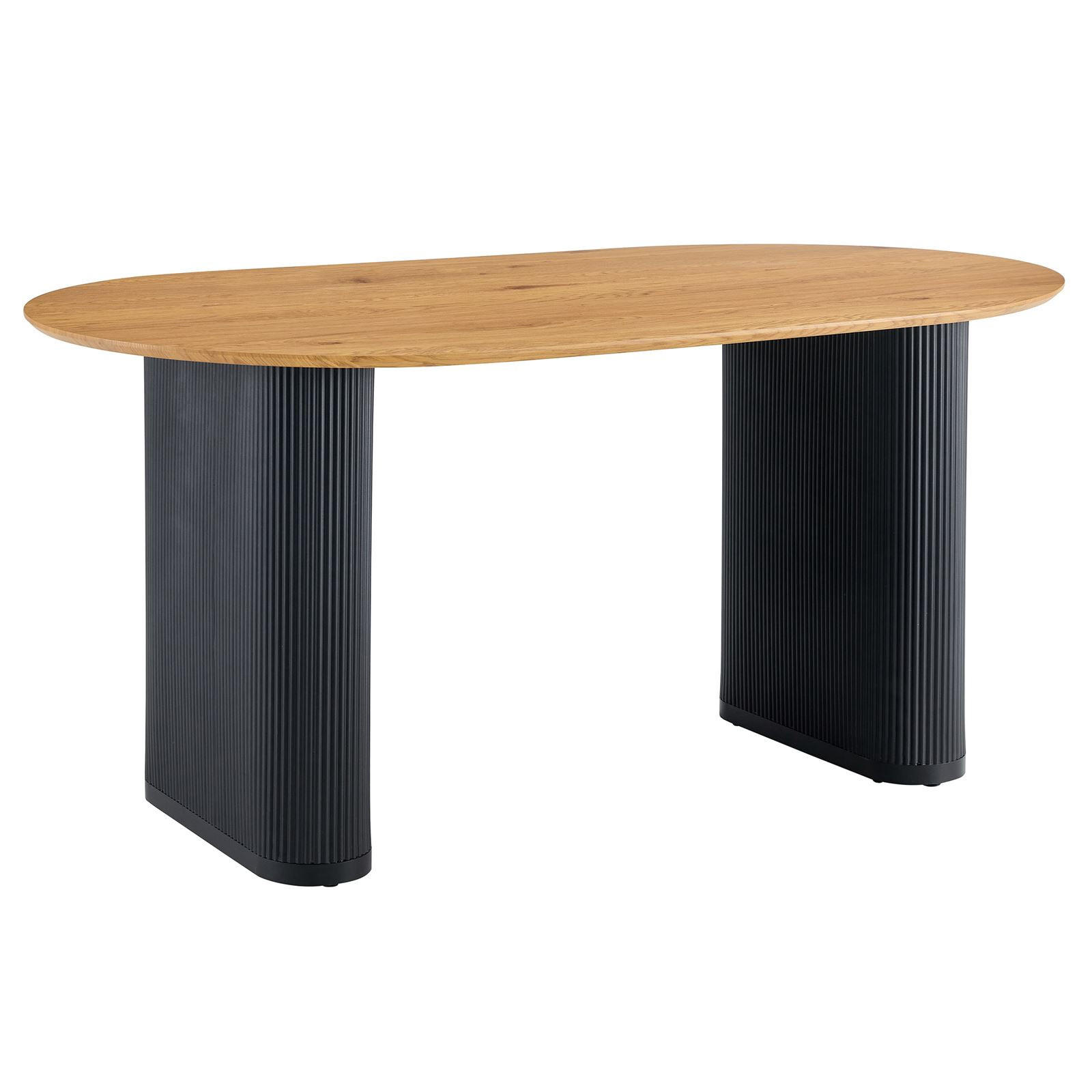 ESSTISCH MAXIM - Eichefarben, Metall (90/160/75cm) - IDIMEX