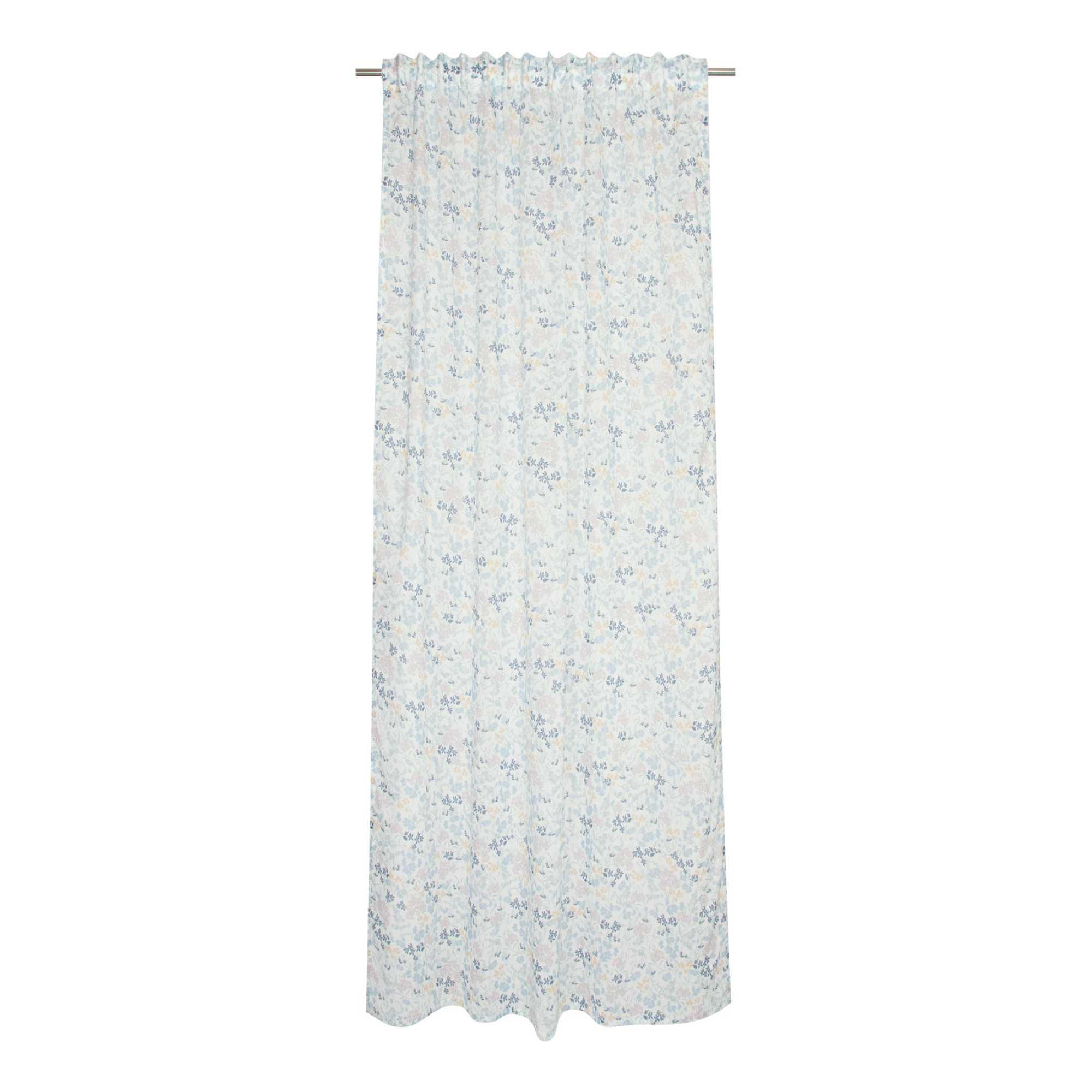 TRANSPARENTER SCHLAUFENVORHANG LEYLA - Blau, Textil (130/0.5/250cm) - Esprit