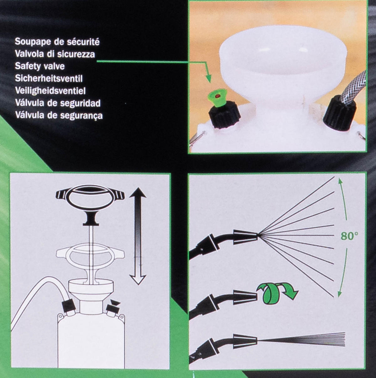HANDDRUCKSPRÜHER Vito Pro7 Ribimex 6,85 l - Grün, Kunststoff (18/52.5/18cm)