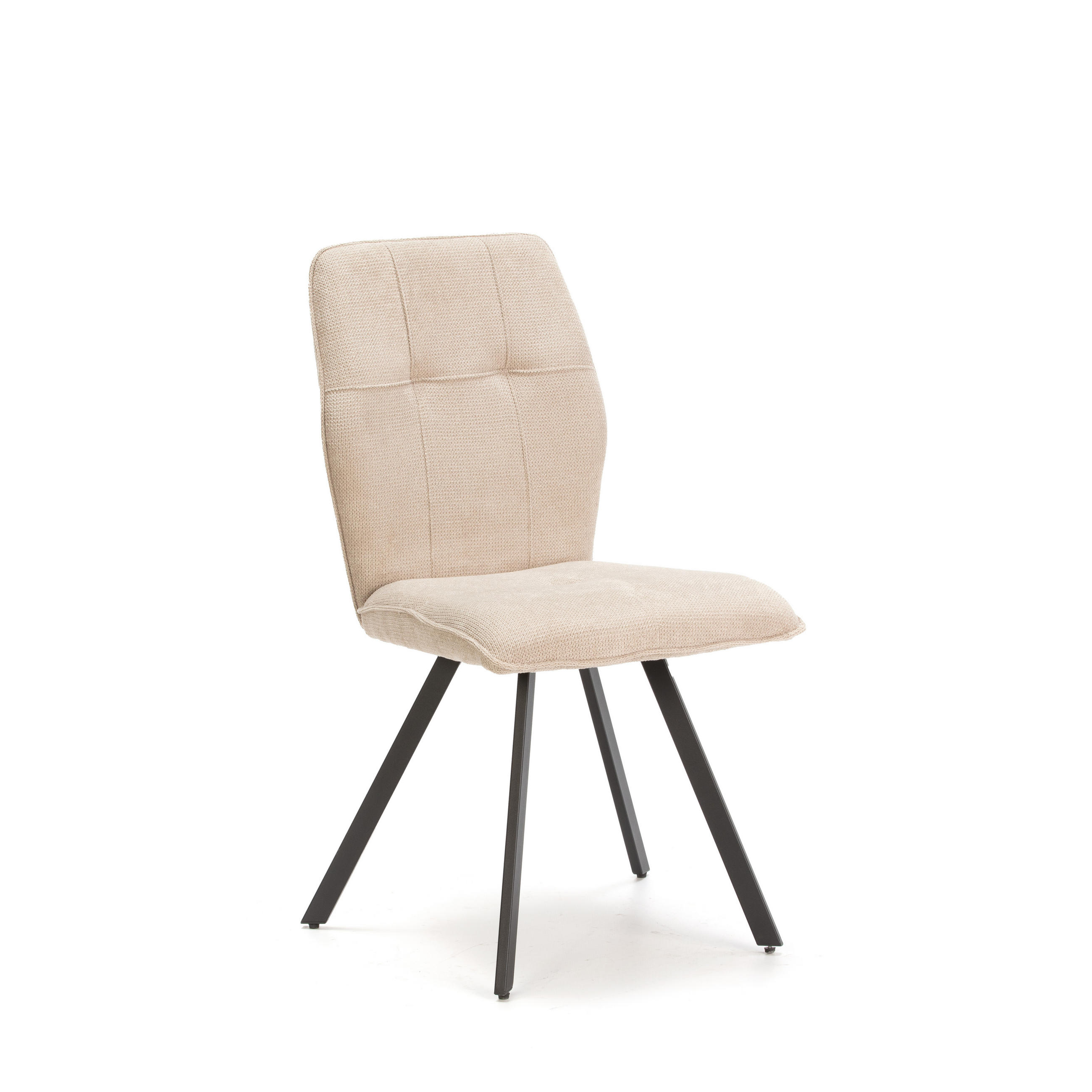 ESSZIMMERSTUHL Mery Beige 47/60/48 cm 4er-Set - Beige, Textil (60/48/47cm) - Calicosy