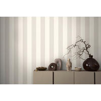 VLIESTAPETEN Casual Living, Streifentapete, grau und weiß - Weiß/Grau, Papier (530/10050cm)