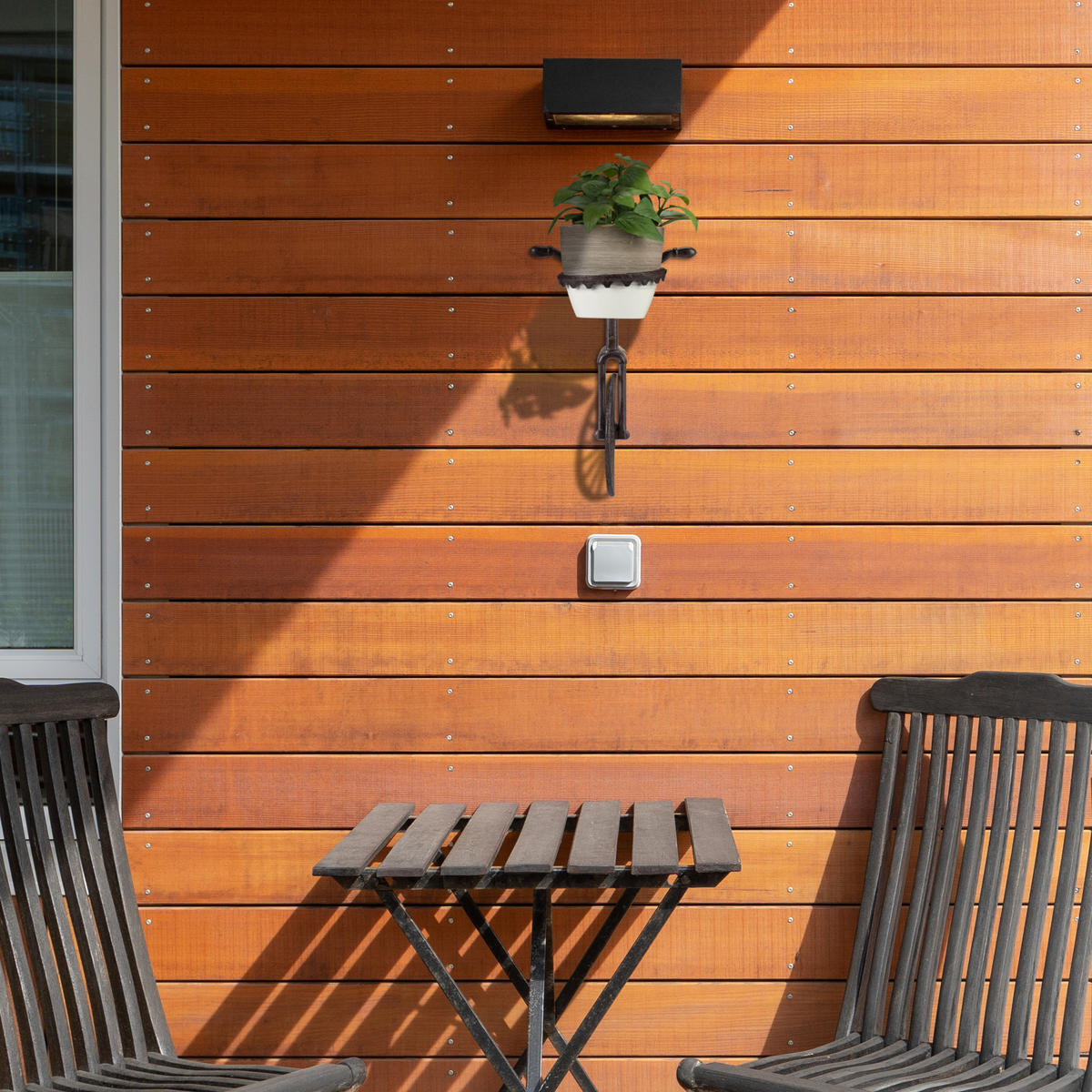 BLUMENHALTER - Dunkelbraun, Metall (23.5/35/17cm) - Relaxdays