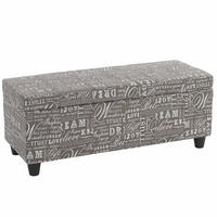 AUFBEWAHRUNGS-TRUHE Grau - Grau, Textil (114/45/45cm) - MCW