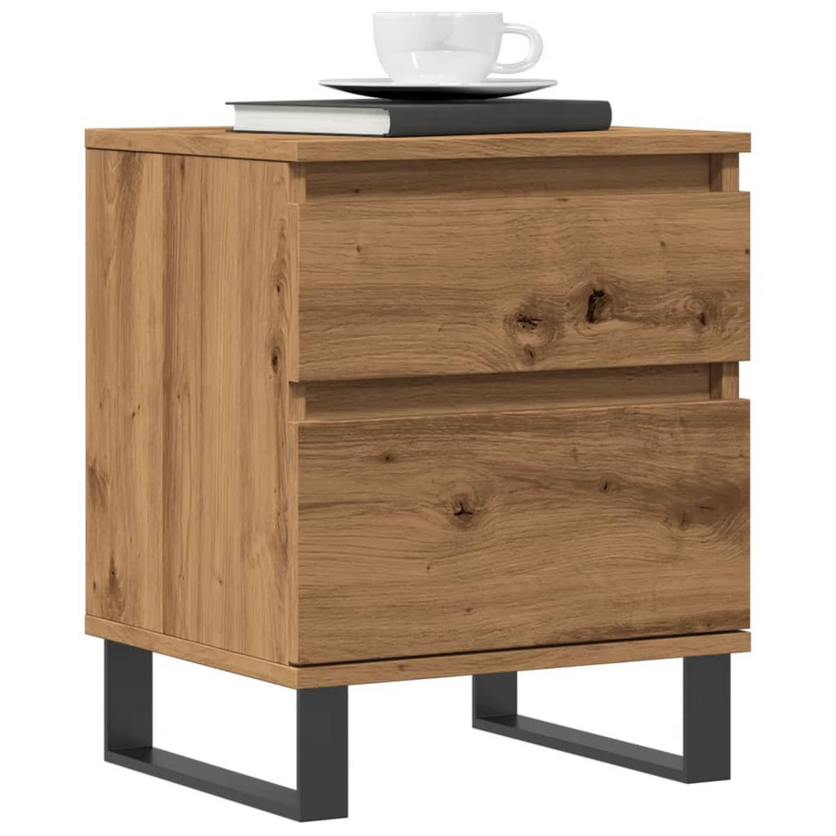 NACHTTISCH Artisan-Eiche 40/35/50 Cm Holzwerkstoff - Braun, Holzwerkstoff (35/50/40cm) - vidaXL