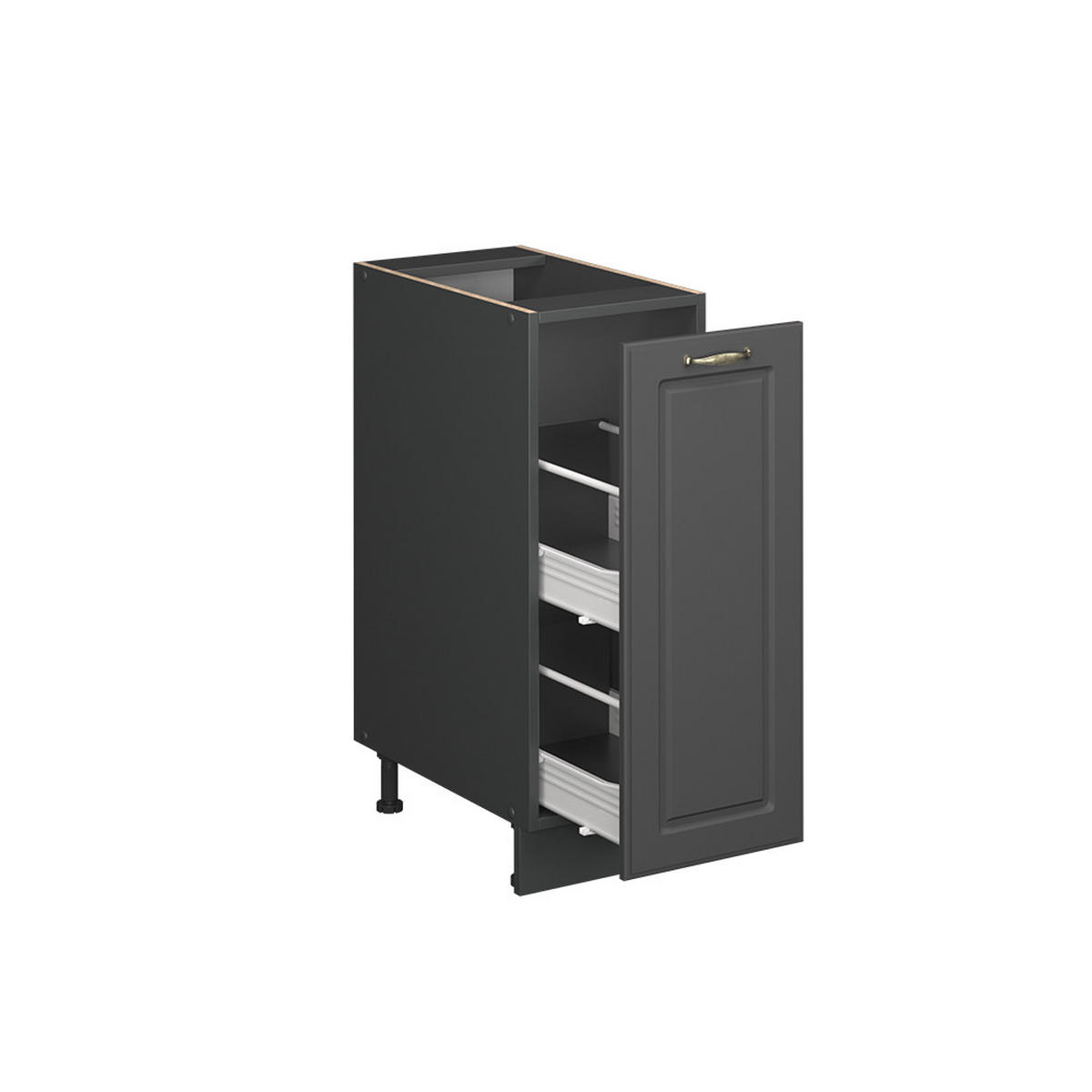 LÉKÁRNIČKOVÁ SKŘÍŇKA Fame-Line Anthrazit-Gold Landhaus - antracitová, kompozitní dřevo (30/82/60cm) - Vicco