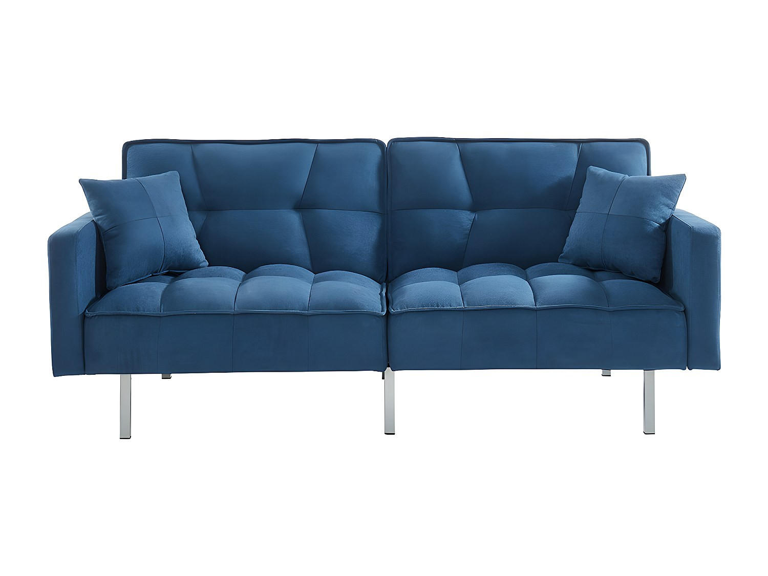 SCHLAFSOFA - 3 Personen - Stoff - Blau - - Blau, Textil (198/83/89cm) - Vente-Unique