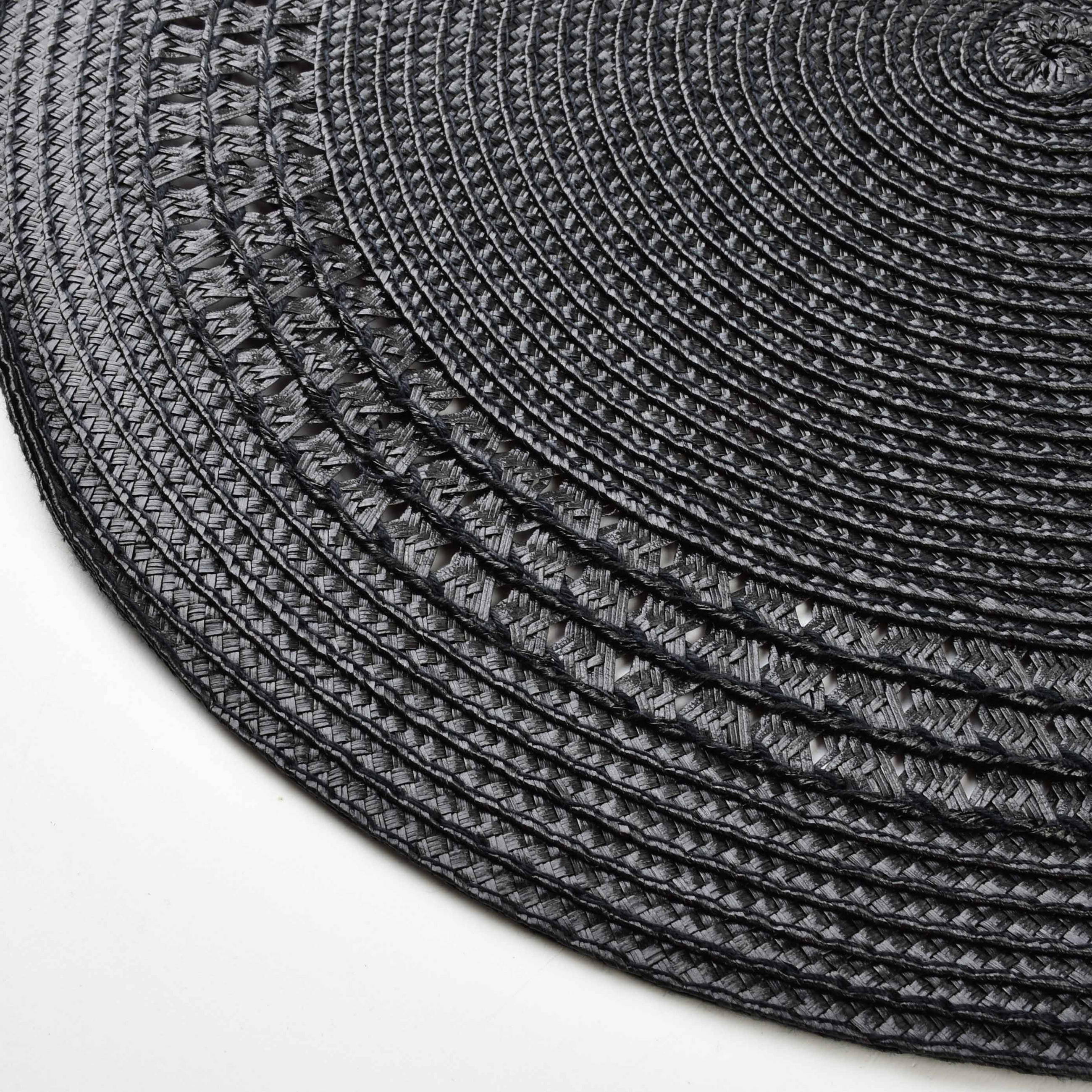 TISCHSET Mandy Schwarz 38/38/0.1 cm Kunstoff - Schwarz, Kunststoff (38/38/0.1cm) - Mondex