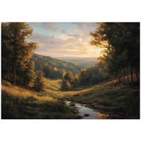 FOTOTAPETE Wald Bäume Beige 350x250 cm - Multicolor, Papier (350/250cm) - Wallarena