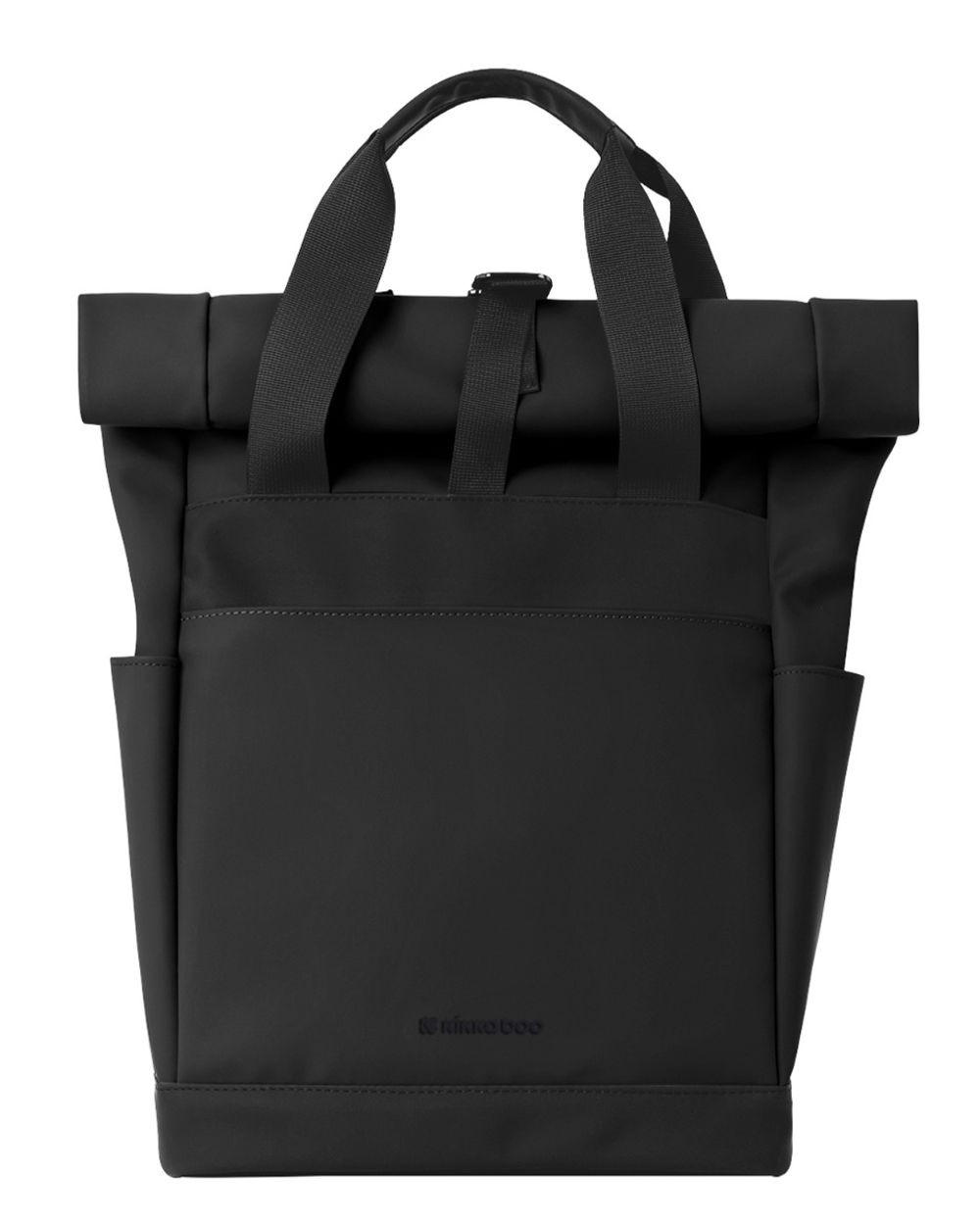 WICKELTASCHE Cerise schwarz Rucksack, wasserfest, Wickelunterlage, Reißverschluss, Träger, 0,94 kg - Schwarz, Textil (15/43/35cm) - Kikka boo