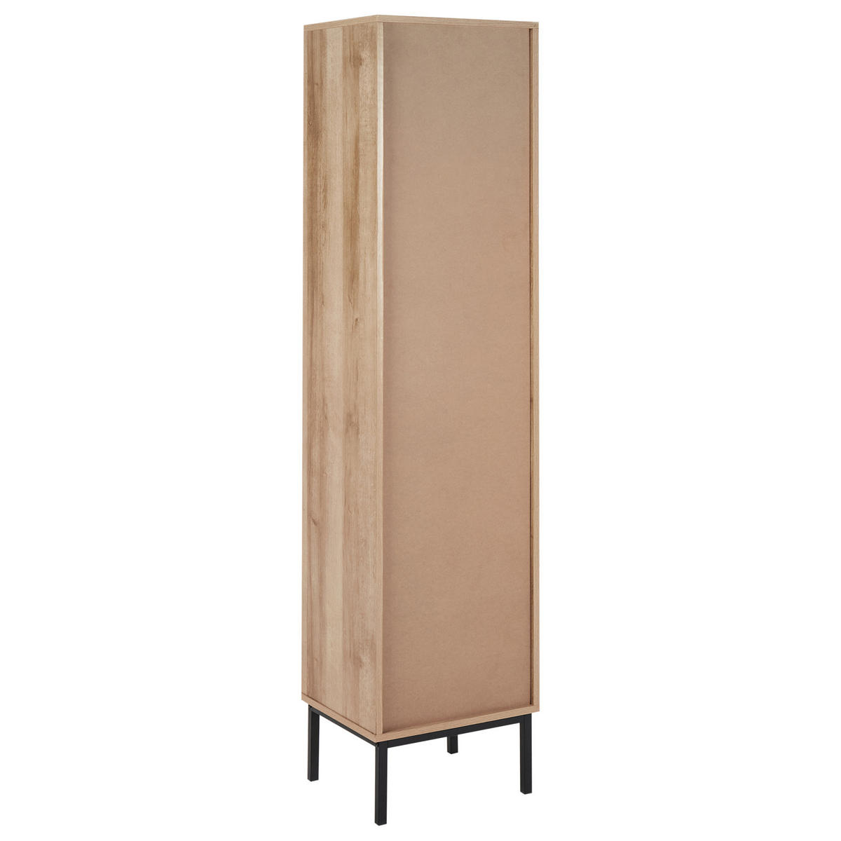 BAD-WANDSCHRANK 40 cm Hellbraun Rosell - Naturfarben/Braun, Holzwerkstoff (40/165/36cm) - Beliani