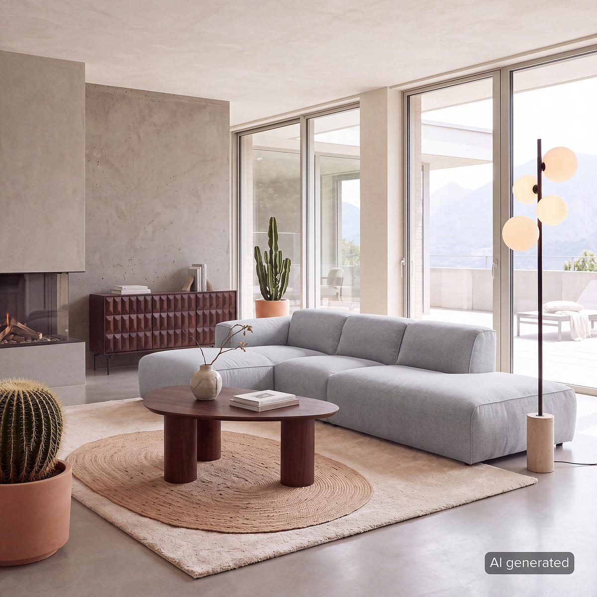 ECKSOFA mit Chaiselongue - Hellgrau/Schwarz, Kunststoff/Textil (290/173cm) - home24