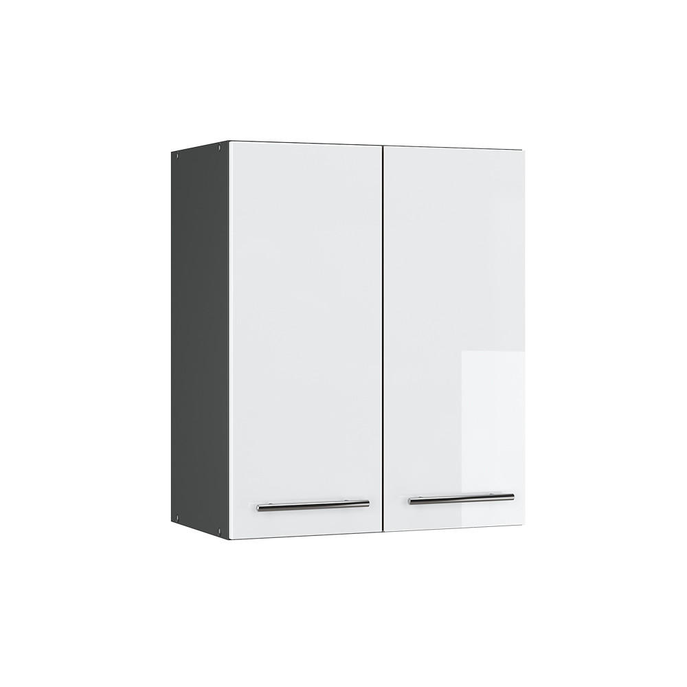 HÄNGESCHRANK Fame-Line Weiß Hochglanz 60 cm - Weiß Hochglanz/Anthrazit, Holzwerkstoff (60/72/34.1cm) - Vicco