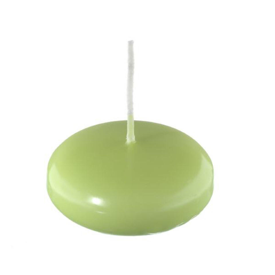 SCHWIMMKERZEN Lime 26 x Ø 42 mm, 40 Stück - Limette, Paraffin (4.2/2.6/2.6cm) - Kopschitz Kerzen