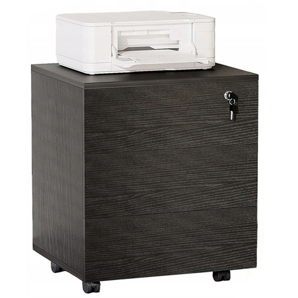 BÜROSCHRANK, schwarz 45/40/58 cm - Schwarz, Holzwerkstoff (45/58/40cm)