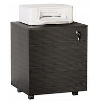 BÜROSCHRANK, schwarz 45/40/58 cm - Schwarz, Holzwerkstoff (45/58/40cm)