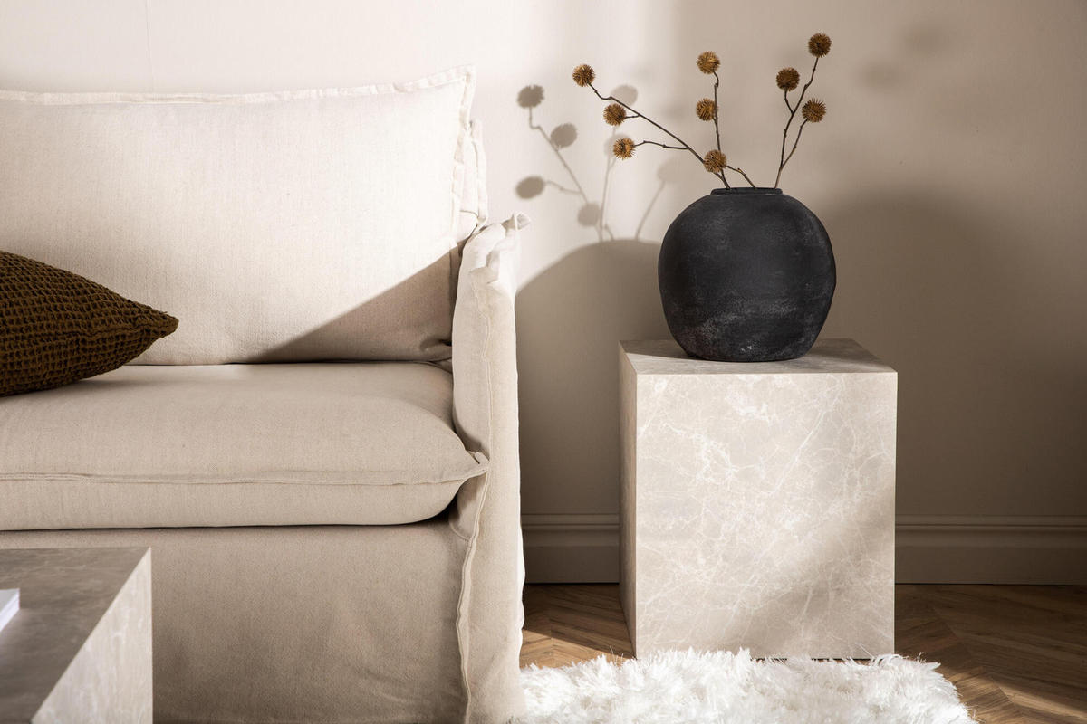 COUCHTISCH YORK Grau 40x40x45 cm - Grau, Holzwerkstoff (40/40/45cm) - FURNLUX