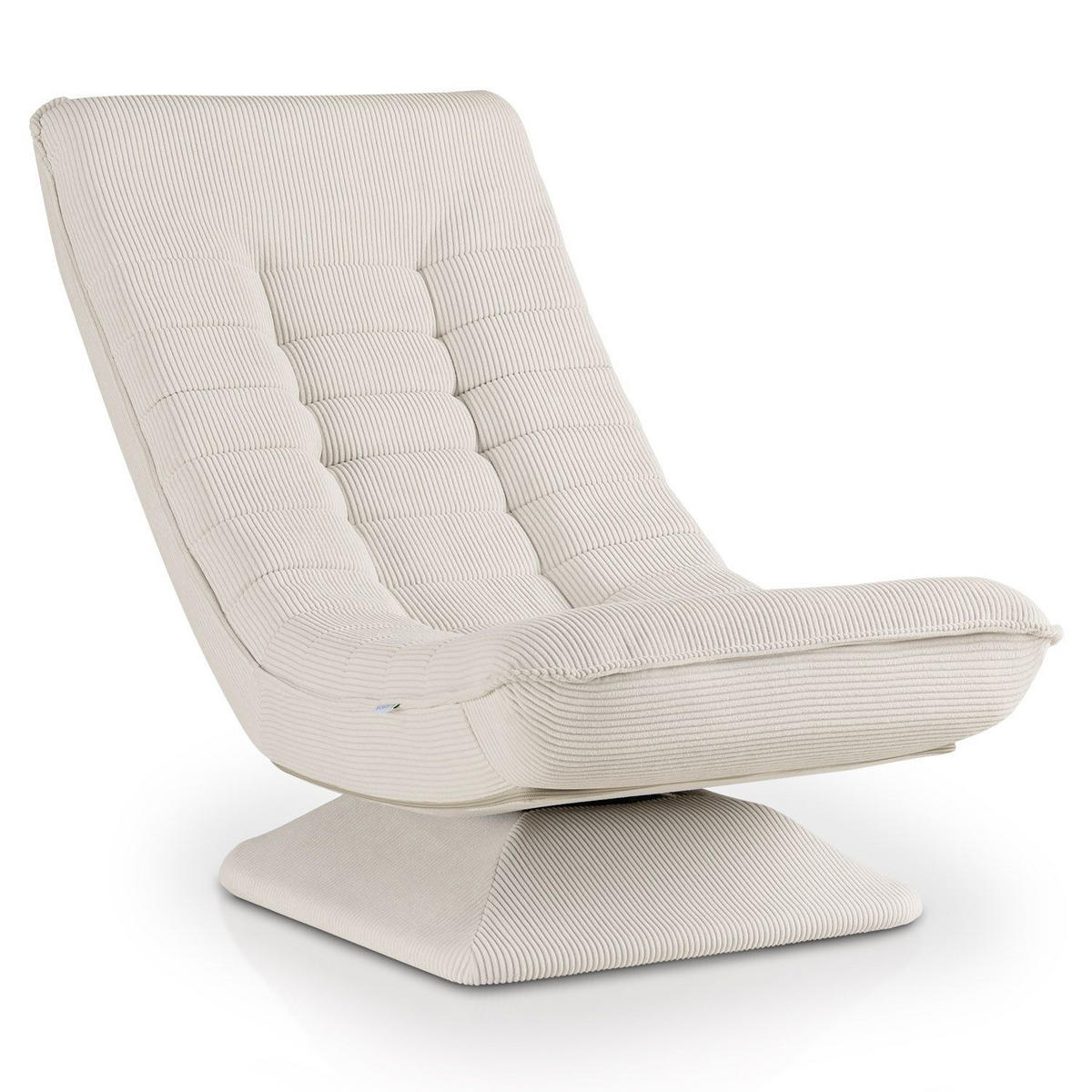 RELAXSESSEL Korsika Cord beige - Beige, Textil (58/85/100cm) - Juskys