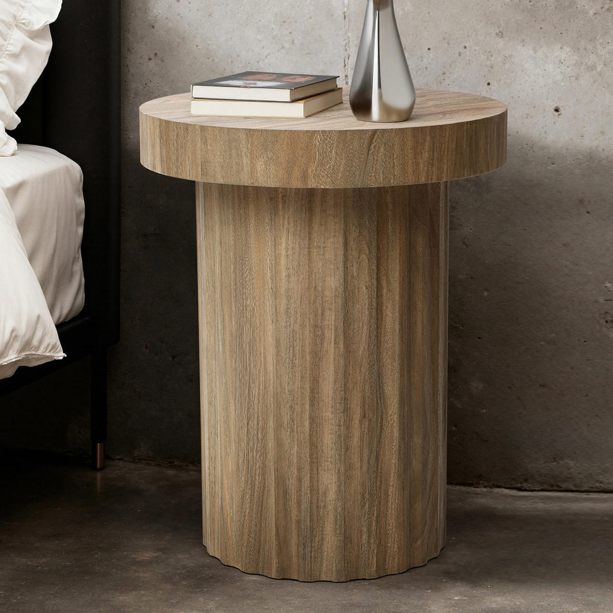 BEISTELLTISCH Holz Rund, Ø40 cm X H50 cm - Naturfarben, Holz (40/40/50cm) - Hometopia