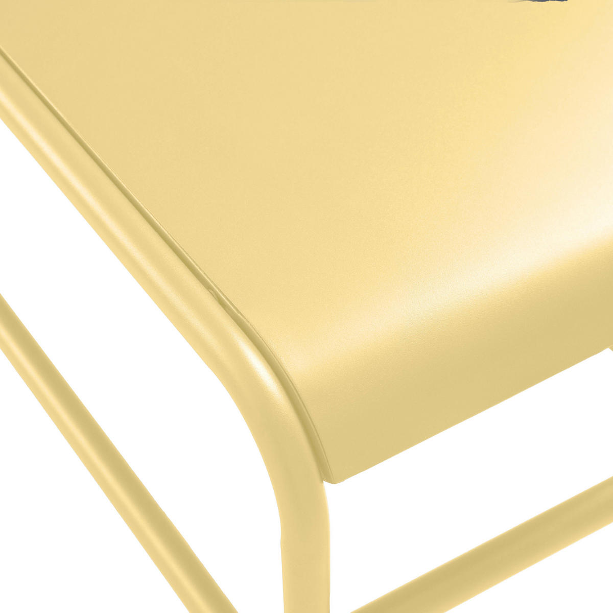 BEISTELLTISCH, hellgelb - Gelb, Metall (85/40/30cm) - Oviala