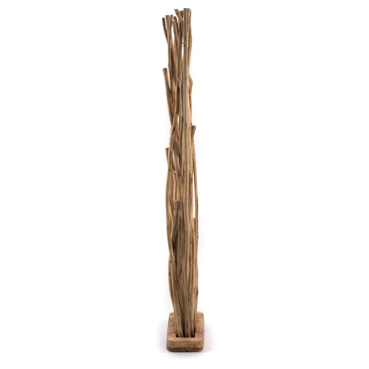 RAUMTEILER Botanic Teak Holz naturfarben - Naturfarben, Holz (40/170/20cm) - DESIGN DELIGHTS