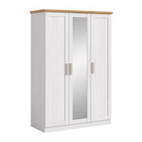 KLEIDERSCHRANK 3-türig FLORENZ (B/H/T: ca. 124/185/54 cm) in Sibiu Lärche Nachbildung/Sibiu Lärche Nachbildung - Lärchefarben, Holzwerkstoff (124/185/54cm)
