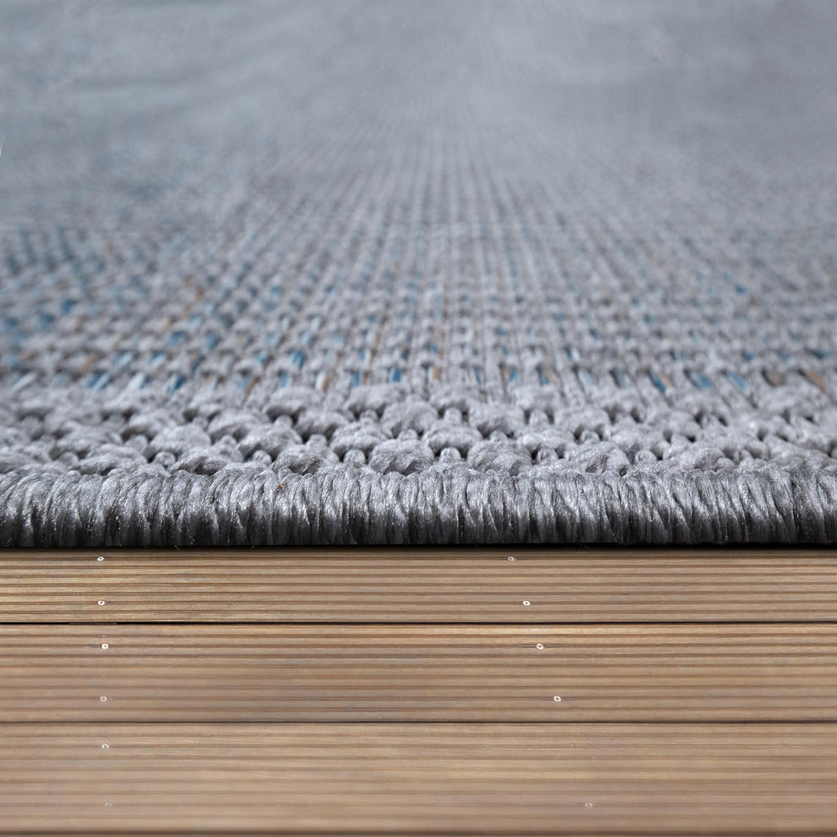 OUTDOORTEPPICH 200/200 cm Quebec 135 - Blau, Kunststoff (200/200cm) - Paco Home
