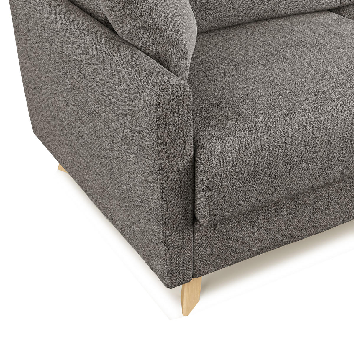 SCHLAFSOFA Edgar - Taupe, Textil (200/94/97cm) - Divani.store