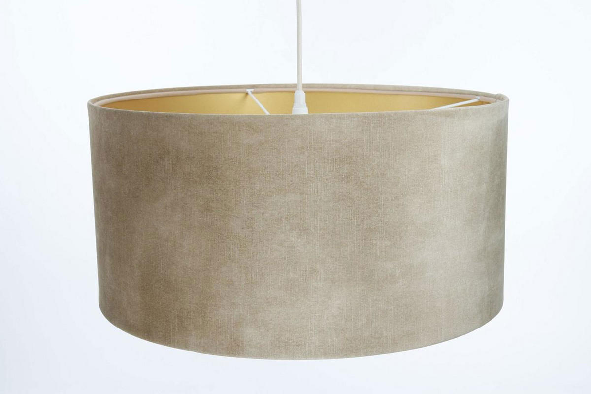 HÄNGELEUCHTE Gold 40/20 cm - Beige/Goldfarben, Kunststoff (40/0.4/20cm) - ONZENO