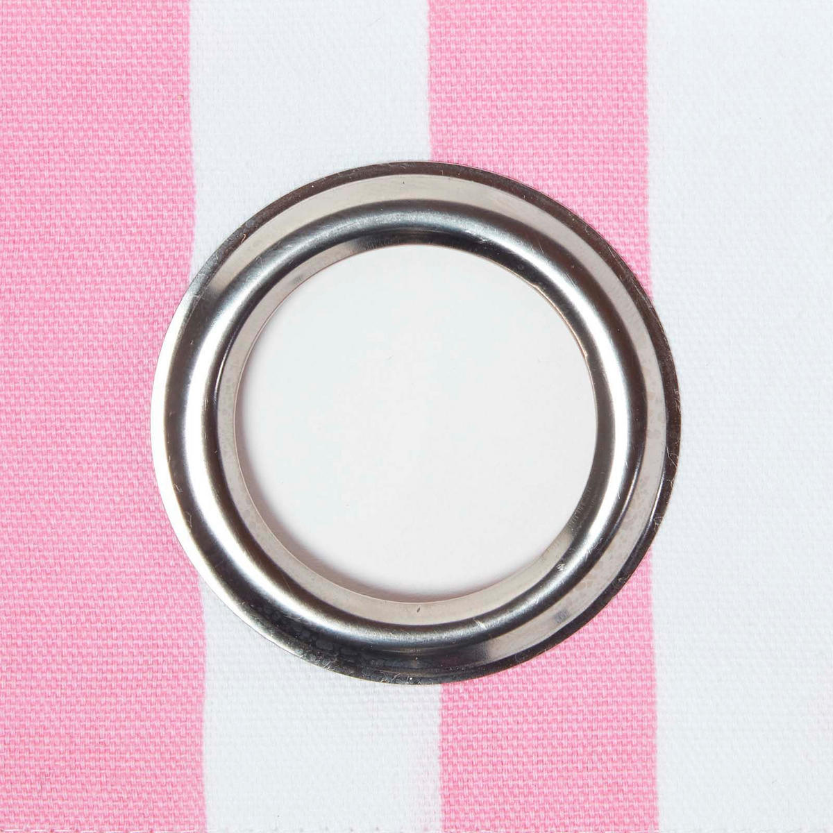 ÖSENVORHANG Herzen blickdicht 2er-Set, 137/228 cm - Rosa, Textil (137/228cm) - Homescapes