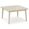 COUCHTISCH quadratisch Eiche massiv 90/90/52 cm - Beige, Holz (90/90/52cm) - Furnhouse