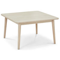 COUCHTISCH quadratisch Eiche massiv 90/90/52 cm - Beige, Holz (90/90/52cm) - Furnhouse